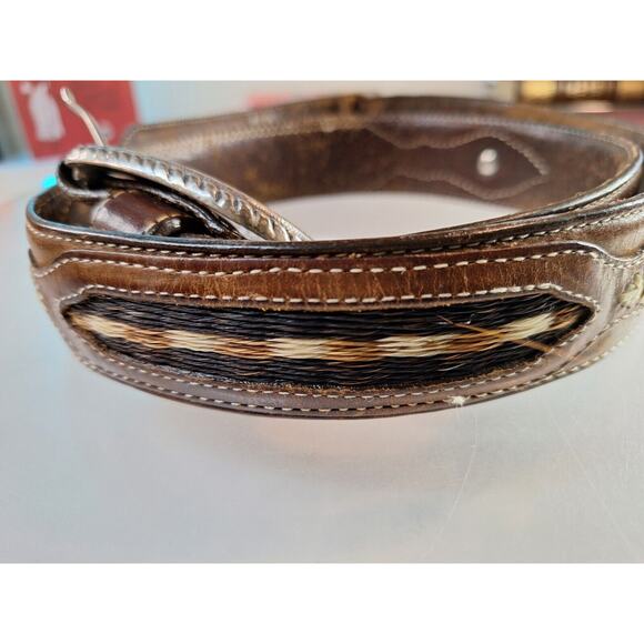 Justin vinatge leather belt main image 9